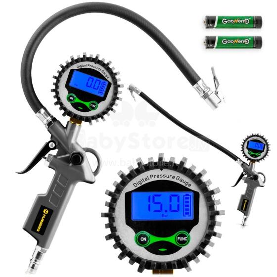 Humberg HM-260 Digital Display Electronic Tire Inflator with Pressure Gauge