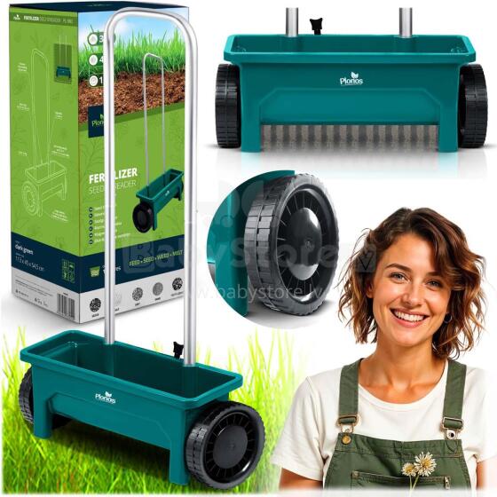 Grass Seed Spreader Handheld Fertilizer Spreader 12L Plonos PL-980