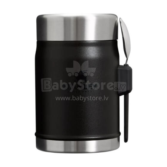 Termoss ēdienu The Legendary Food Jar + Spork 0,4L melns 2.0 
