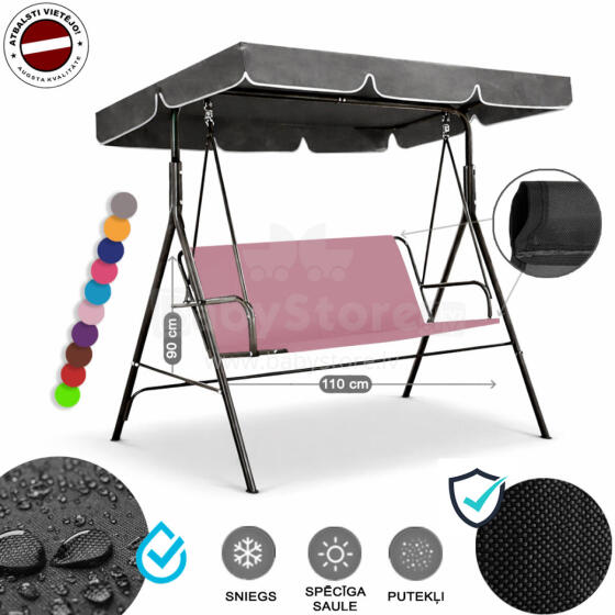 Z-HOME, 110 × 90 cm, Art.23207H, replacement garden swing seat cover, waterproof base material