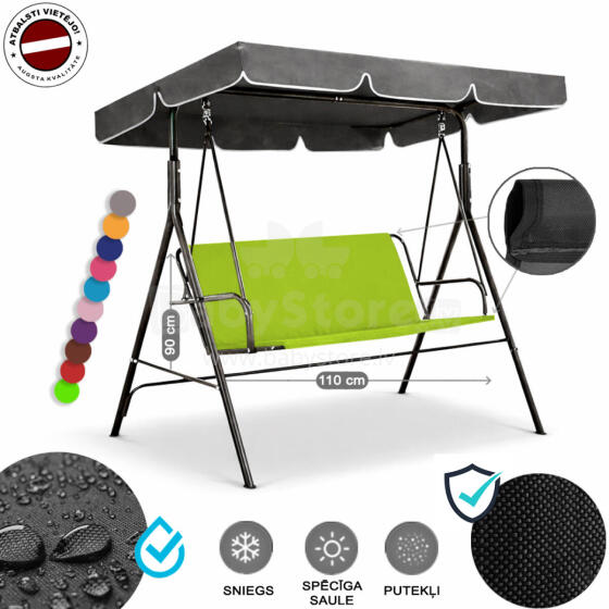 Z-HOME, 110 × 90 cm, Art.23207J, replacement garden swing seat cover, waterproof base material