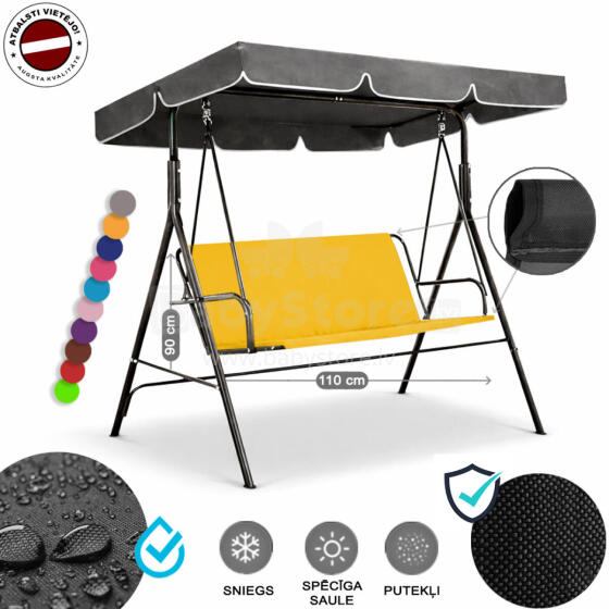 Z-HOME, 110 × 90 cm, Art.23207Q, replacement garden swing seat cover, waterproof base material