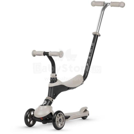 Qplay Sema 5 in 1 Scooter Art.281328 Beige Детский самокат с сиденьем 3 в 1