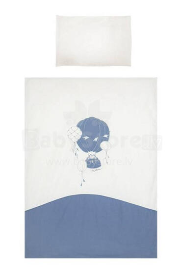 Cover set -  2 pcs - 120x90, 40x60 - BALONY - P02-0046 - BLUE