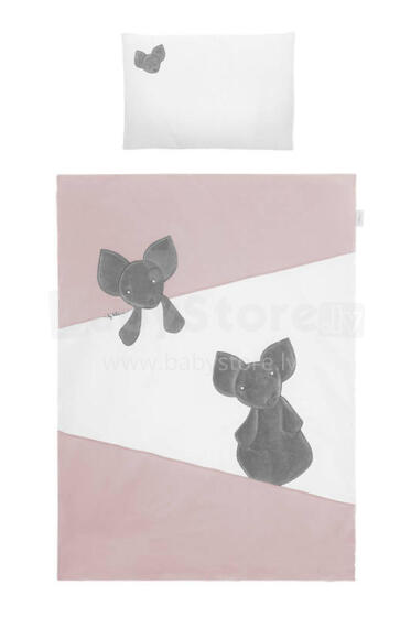 Cover set -  2 pcs - 120x90, 40x60 - MYSZKI - P02-0094 - PINK