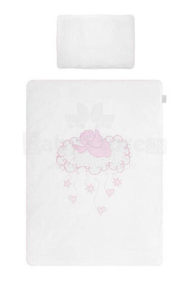 Cover set -  2 pcs - 120x90, 40x60 - ANIOŁEK - P02-0134 - PINK