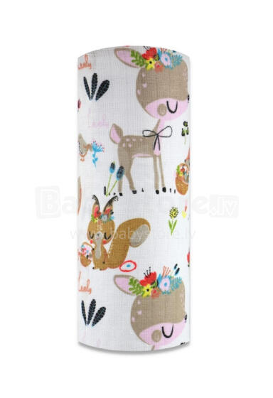 Подгузник - 25165 - TETRA PRINT - EGA - БАЈКОВЫЕ ЖИВОТНЫЕ - размер 70x80 см