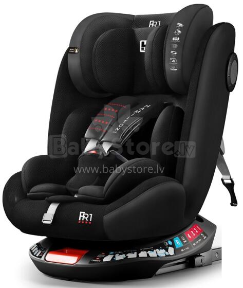 Aga Design Hamilton 360 Isofix Art.FR01 Diamond Black Autosēdeklītis 0-36 kg
