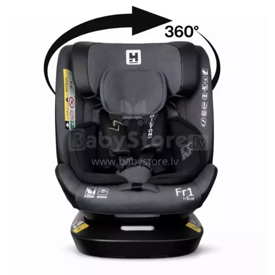 Aga Design Hamilton 360 I-Size Art.FR01 Dark Grey Autosēdeklītis 0-36 kg