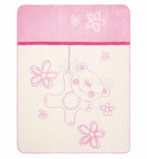 Blanket - TB0201 - TEDDY - size 75x100 - PINK