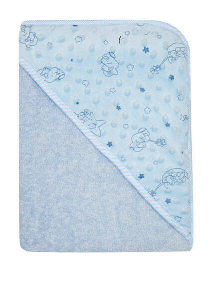 Bathing cover - 651 - TERRY - MINKY - size 100x100 - BLUE