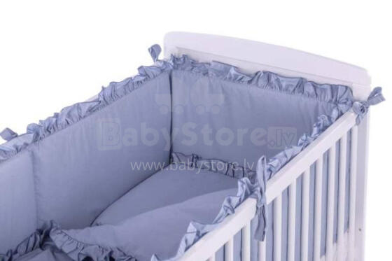 Bedding set - 5 parts - 120/90/360 - PURE - P02-0836 - DIRTY BLUE
