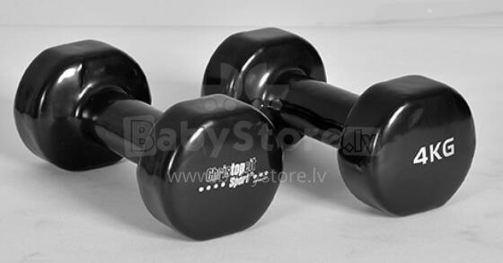 CHRISTOPEIT SPORT виниловые гантели – Beauty Bells 2x4kg (пара)