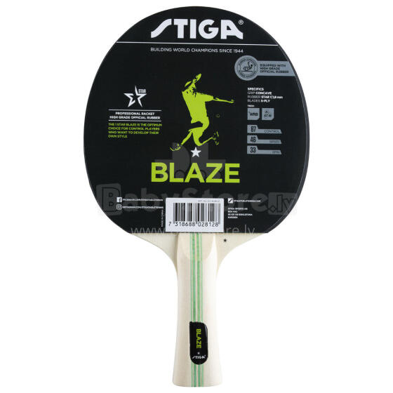 Blaze WRB 1* (concave) table tennis racket