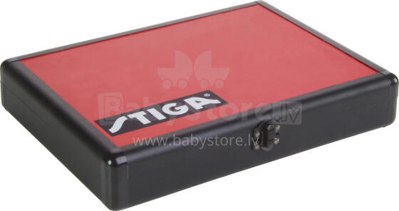Alu Batcase for Table Tennis Racket, Black/Red