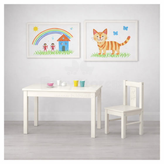 Made in Sweden, children’s table set, table + chair, Art. 102.016.73A