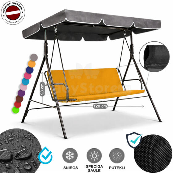 Z-HOME, 120 x 93 cm, Art.63207A, replacement garden swing seat cover, waterproof base material