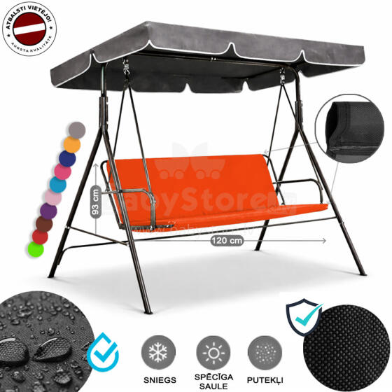 Z-HOME, 120 x 93 cm, Art.63207E, replacement garden swing seat cover, waterproof base material