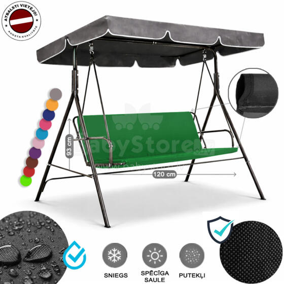 Z-HOME, 120 x 93 cm, Art.63207M, replacement garden swing seat cover, waterproof base material