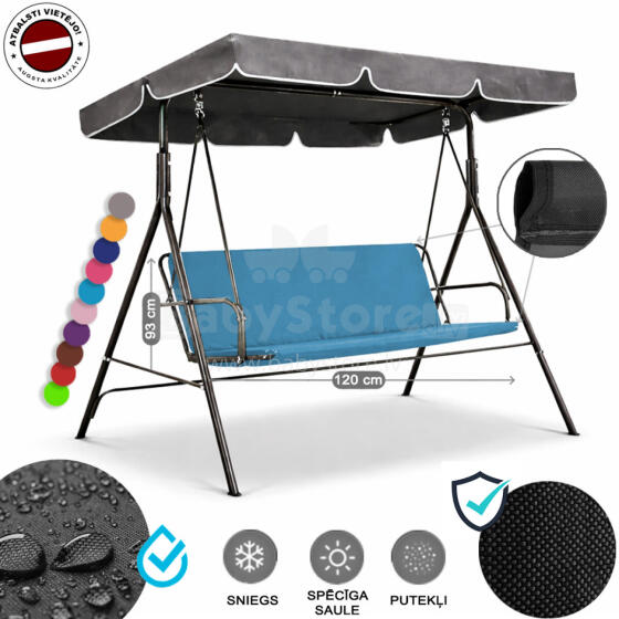 Z-HOME, 120 x 93 cm, Art.63207O, replacement garden swing seat cover, waterproof base material