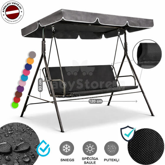 Z-HOME, 120 x 93 cm, Art.63207R, replacement garden swing seat cover, waterproof base material