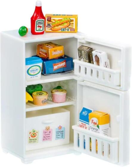 Sylvanian Families – Mini Fridge with Food – Mini Kitchen Set