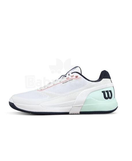 WILSON TENISA APAVI VĪRIEŠU RUSH PRO 5 White / Bay / Fiery Coral
