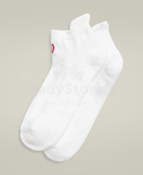 U CUSHIONED ANKLE TAB SOCK  / BRIGHT WHITE