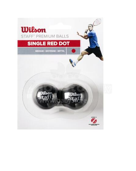 WILSON squash balls STAFF Pack of 2 - red dot