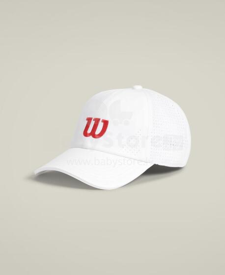 WILSON U ACTIVE PERFORATED CAP Bright White/Infrared