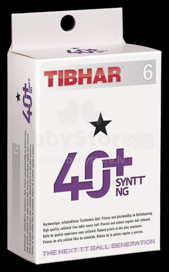 Table Tennis Balls TIBHAR 40+ SYNTT * White 6 pcs.