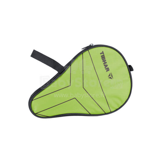TIBHAR T ROUND table tennis racket case, black/green