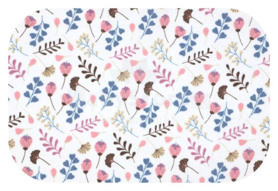 Diaper - 27640 - FLANNEL PRINT - EGA - LETNIA ŁĄKA - PINK - size 70x80 cm