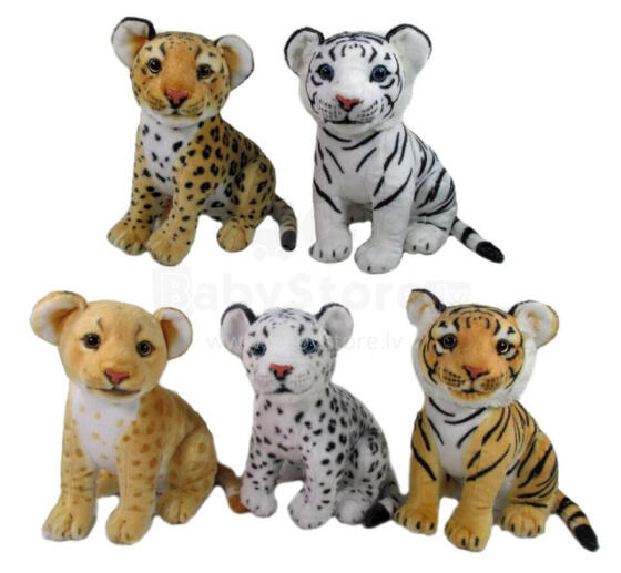 Plush toy - 2574 / 4230 - ANIMALS - WILD KITTENS - size 26 cm