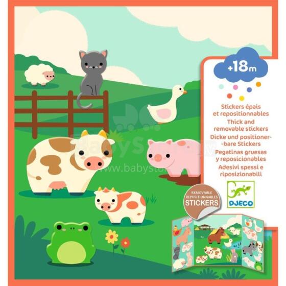 Thick and removable stickers - Farm animals