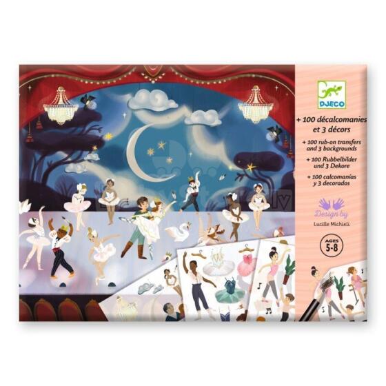 Rub-on transfers - Little ballet dancers