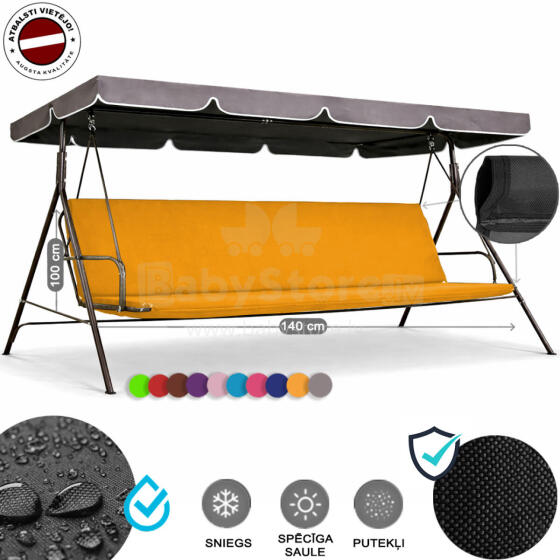 Z-HOME, 140 x 100 cm, Art.63207B, replacement garden swing seat cover, waterproof base material