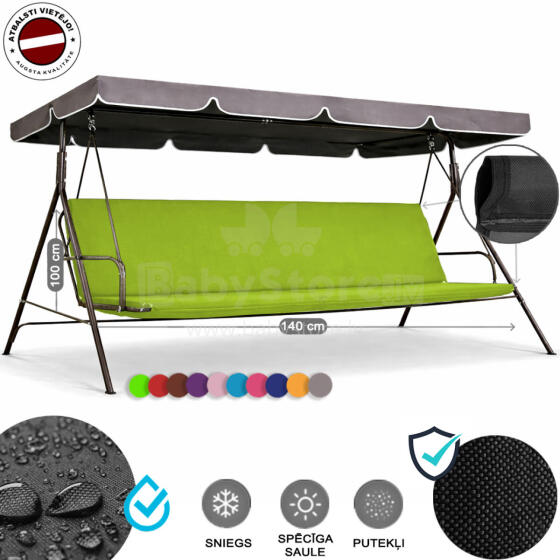 Z-HOME, 140 x 100 cm, Art.63207D, replacement garden swing seat cover, waterproof base material