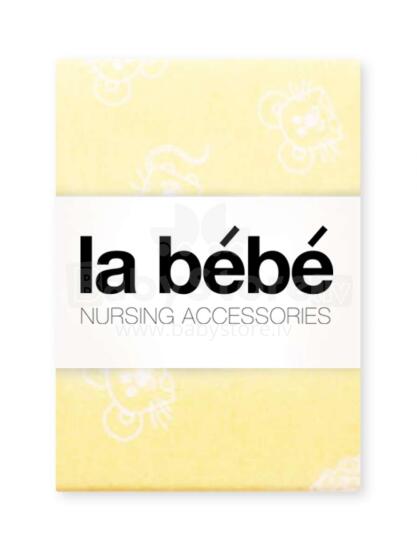La Bebe™ Flanel Square Nappy Art.2836 Yellow 90x100 см