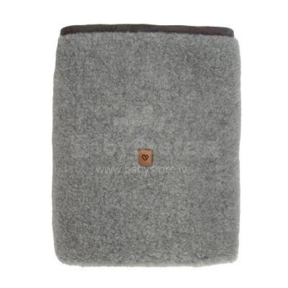 Blanket - ZAFFIRO - WOOL - NEVADA / BARANEK - GREY - size 75x100 cm