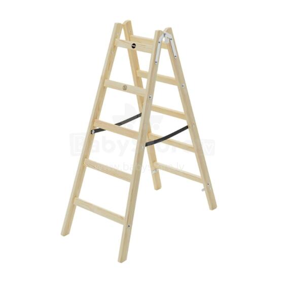 Double-sided ladder H40 StandardLine / wooden / 2x5 steps