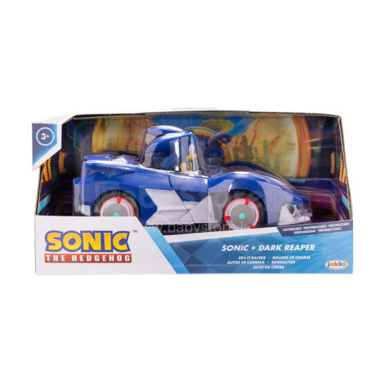 SONIC 6,5 cm figure and pull back car