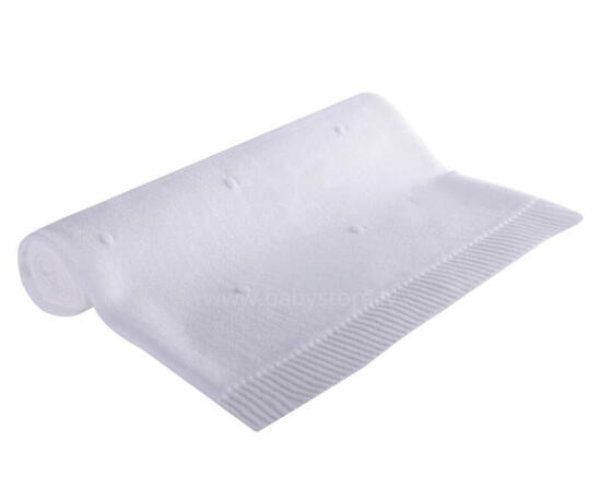 Blanket -  689 - summer - DOTS - size 80x90 - WHITE