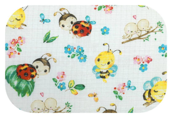 Diaper - 27152 - TETRA PRINT - EGA - BAJKOWE OWADY - size 70x80 cm
