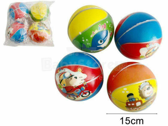 MĪKSTA BOLA 15 CM BĒRNIEM