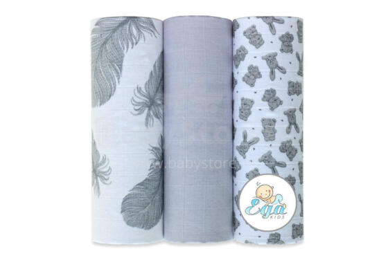 Diaper - SET - 21754 - MUSLIN - EGA - size 60x80 cm  - nr 16