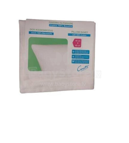 Pillow cover - 9956 - ANTIBACTERIAL - WHITE  - 40x40