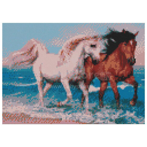 Daimond Mosaic - 48064 - HORSES - size 30x40 cm