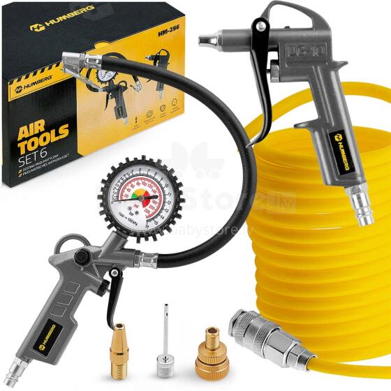 Set of 6 Pneumatic Tools for Compressor Humberbg HM-256