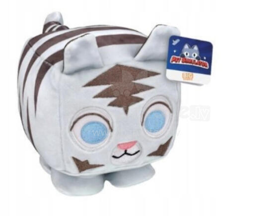 Plush toy -  1409 - BIG GAME PET - WHITE TIGER - size 15 cm